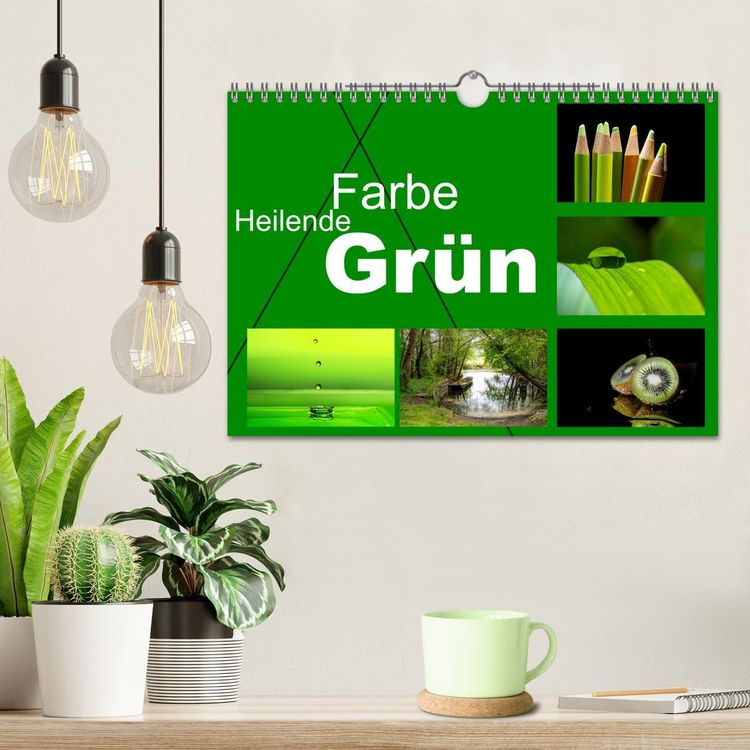 Produktbild: Heilende Farbe Gr&uuml;n (Wandkalender 2026 DIN A4 quer), CALVENDO Monatskalender