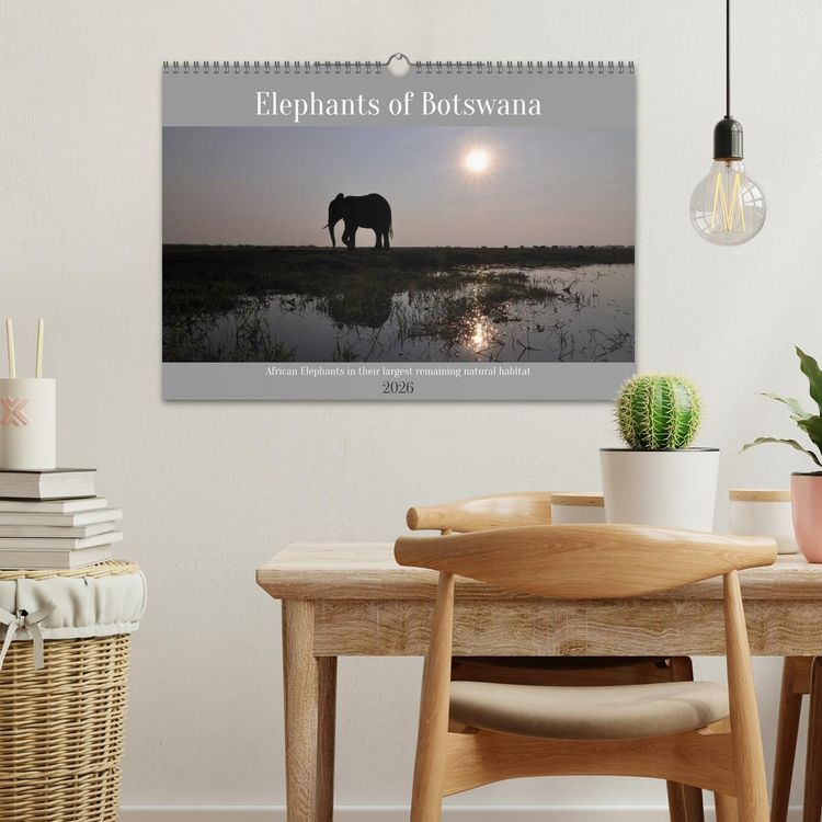 Produktbild: Elephants of Botswana (Wall Calendar 2026 DIN A3 landscape), CALVENDO 12 Month Wall Calendar