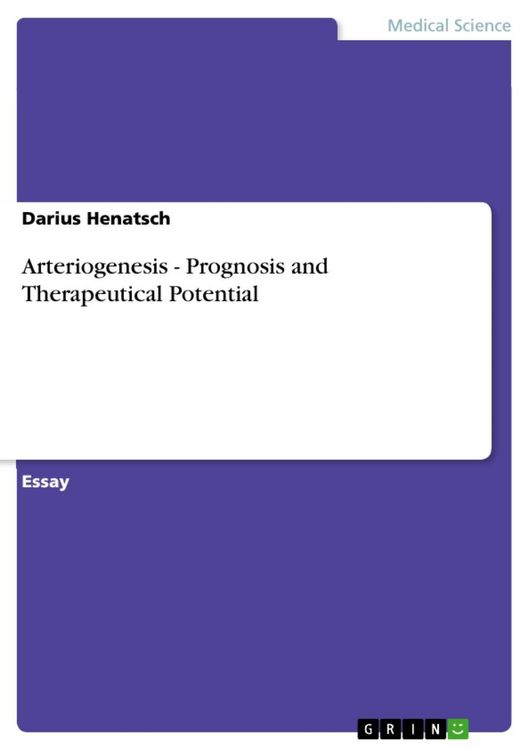 Produktbild: Arteriogenesis - Prognosis and Therapeutical Potential