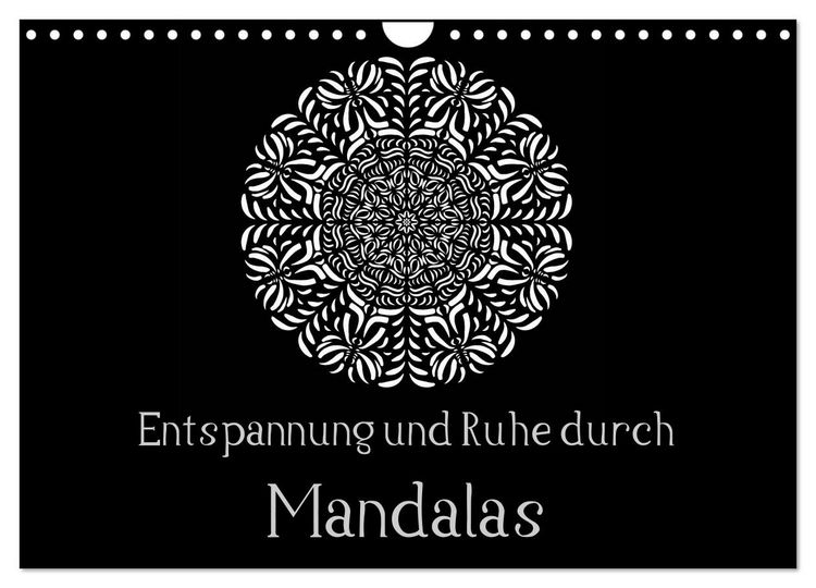 Produktbild: Entspannung und Ruhe durch Mandalas (Wandkalender 2026 DIN A4 quer), CALVENDO Monatskalender