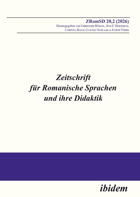 Produktbild: Zeitschrift f&uuml;r Romanische Sprachen und ihre Didaktik