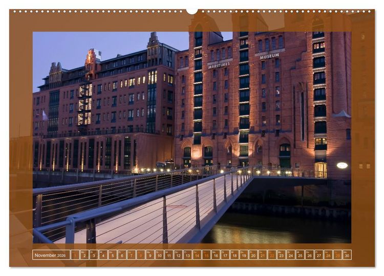Produktbild: Hamburg, die Weltstadt im Norden von Deutschland (hochwertiger Premium Wandkalender 2026 DIN A2 quer), Kunstdruck in Hochglanz