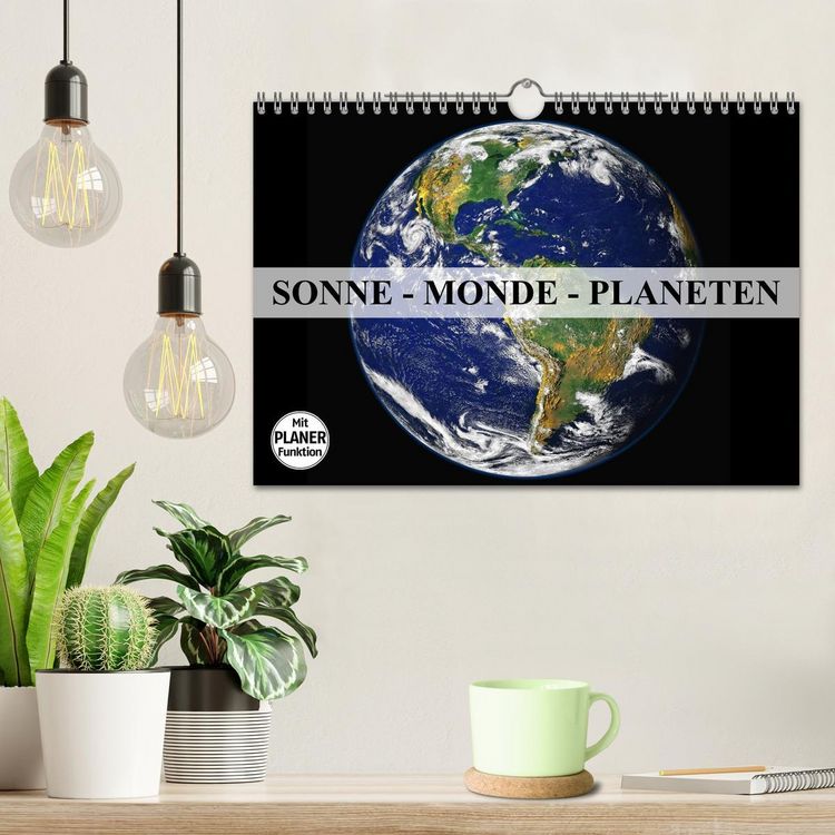 Produktbild: Sonne, Monde und Planeten (Wandkalender 2026 DIN A4 quer), CALVENDO Monatskalender