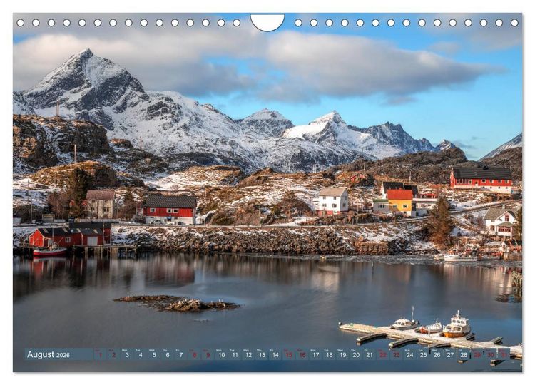 Produktbild: Lofoten, Norway's untamed beauty in Winter (Wall Calendar 2026 DIN A4 landscape), CALVENDO 12 Month Wall Calendar
