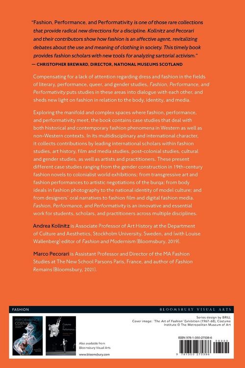 Produktbild: Fashion, Performance, and Performativity