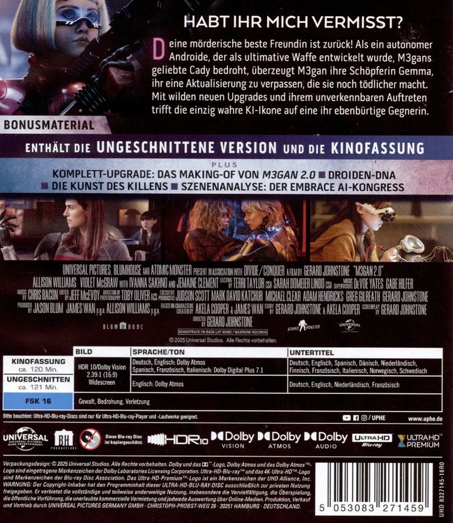 Produktbild: M3GAN 2.0 (4K Ultra HD)