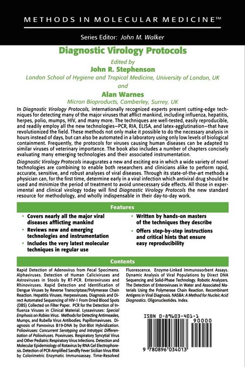 Produktbild: Diagnostic Virology Protocols