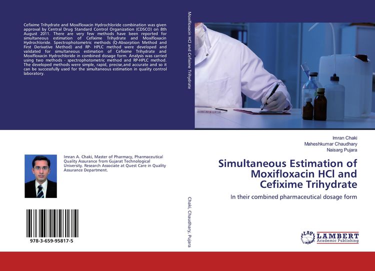 Produktbild: Simultaneous Estimation of Moxifloxacin HCl and Cefixime Trihydrate
