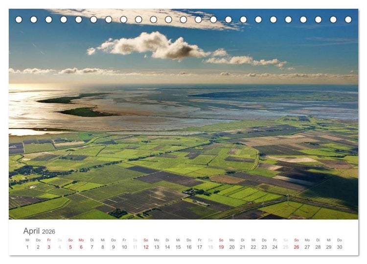 Produktbild: Nordfriesische Inseln im Auge des Fotografen (Tischkalender 2026 DIN A5 quer), CALVENDO Monatskalender