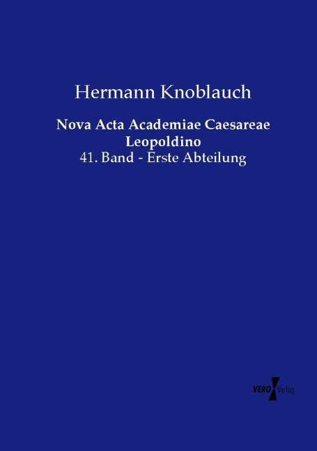 Produktbild: Nova Acta Academiae Caesareae Leopoldino