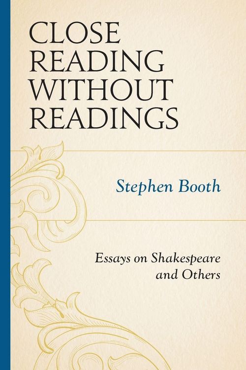 Produktbild: Close Reading without Readings