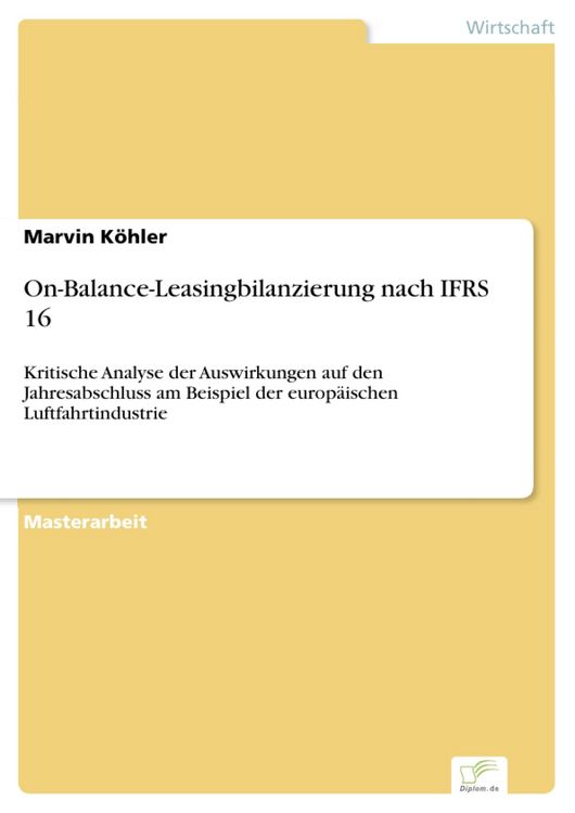 Produktbild: On-Balance-Leasingbilanzierung nach IFRS 16