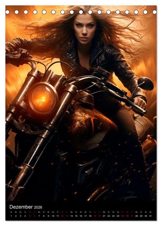 Produktbild: Riding Beauties (Tischkalender 2026 DIN A5 hoch), CALVENDO Monatskalender