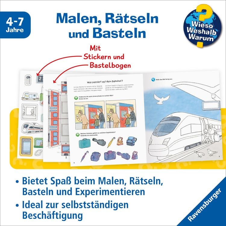 Produktbild: Wieso? Weshalb? Warum? aktiv-Heft - Eisenbahn