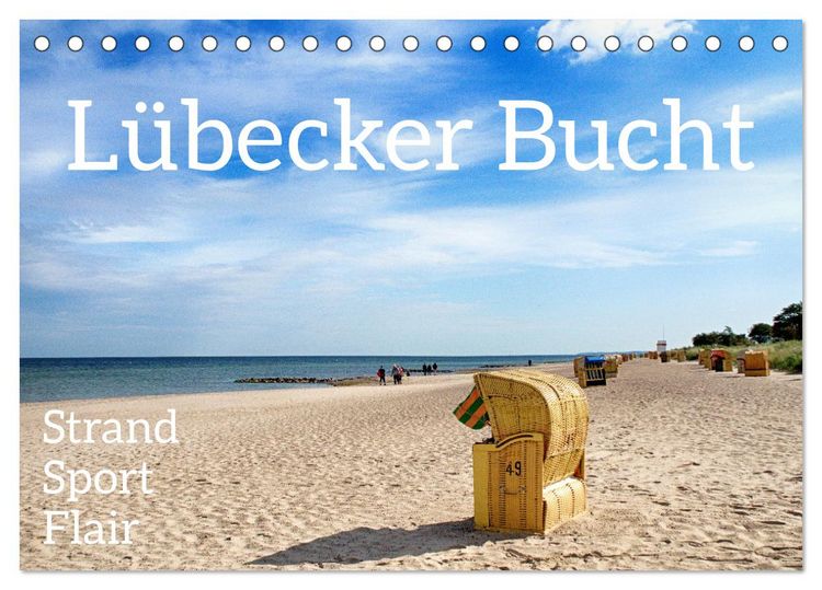 Produktbild: L&uuml;becker Bucht Strand - Sport - Flair (Tischkalender 2026 DIN A5 quer), CALVENDO Monatskalender
