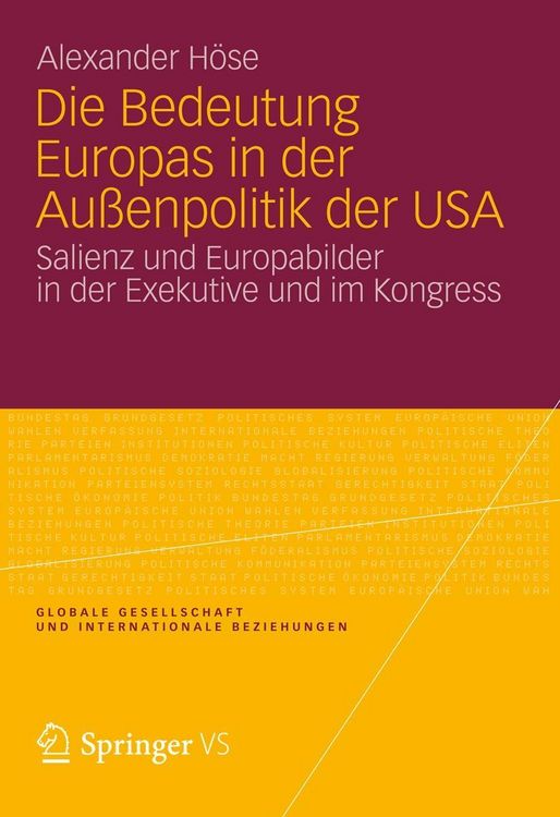 Produktbild: Die Bedeutung Europas in der Au&szlig;enpolitik der USA
