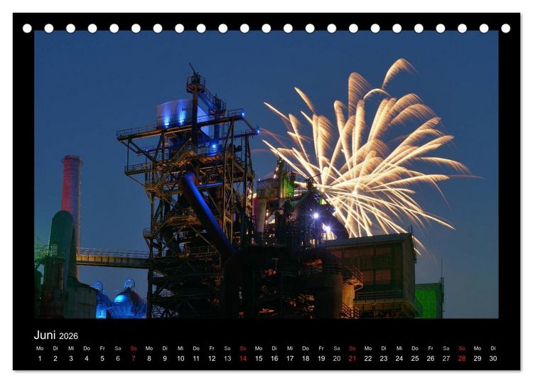 Produktbild: Feuerwerks - Impressionen (Tischkalender 2026 DIN A5 quer), CALVENDO Monatskalender