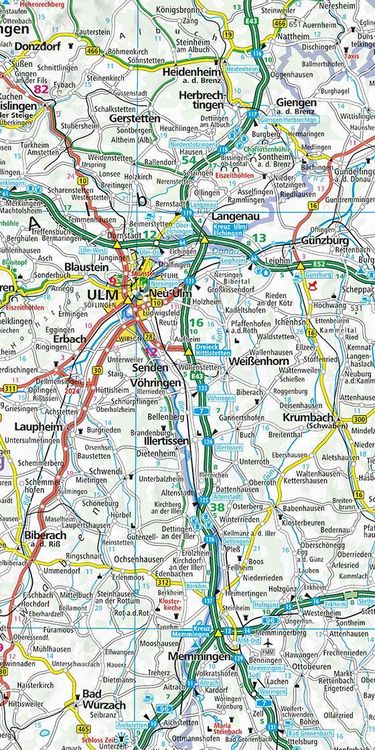 Produktbild: K&uuml;mmerly+Frey Strassenkarte Deutschland S&uuml;d 1:500.000