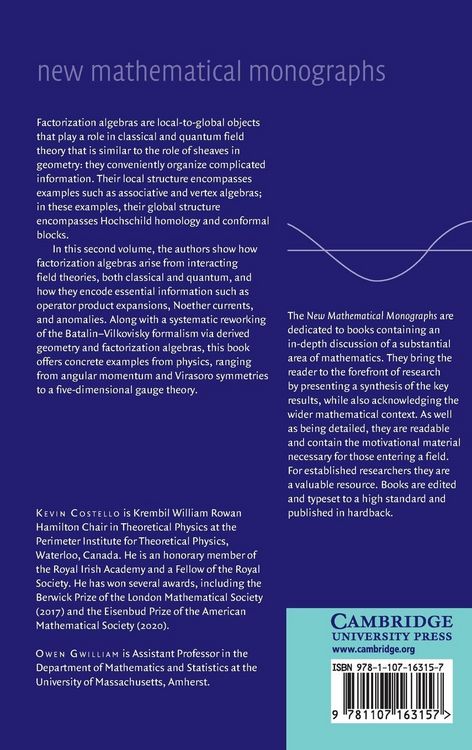 Produktbild: Factorization Algebras in Quantum Field Theory