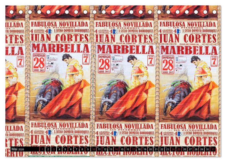 Produktbild: Farbenpr&auml;chtiges Andalusien (Tischkalender 2026 DIN A5 quer), CALVENDO Monatskalender