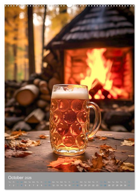 Produktbild: Beer (High Quality Premium Wall Calendar 2026 DIN A2 portrait),CALVENDO 12 Month Wall Calendar