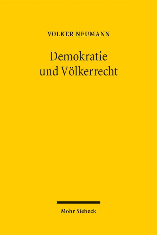 Produktbild: Demokratie und V&ouml;lkerrecht