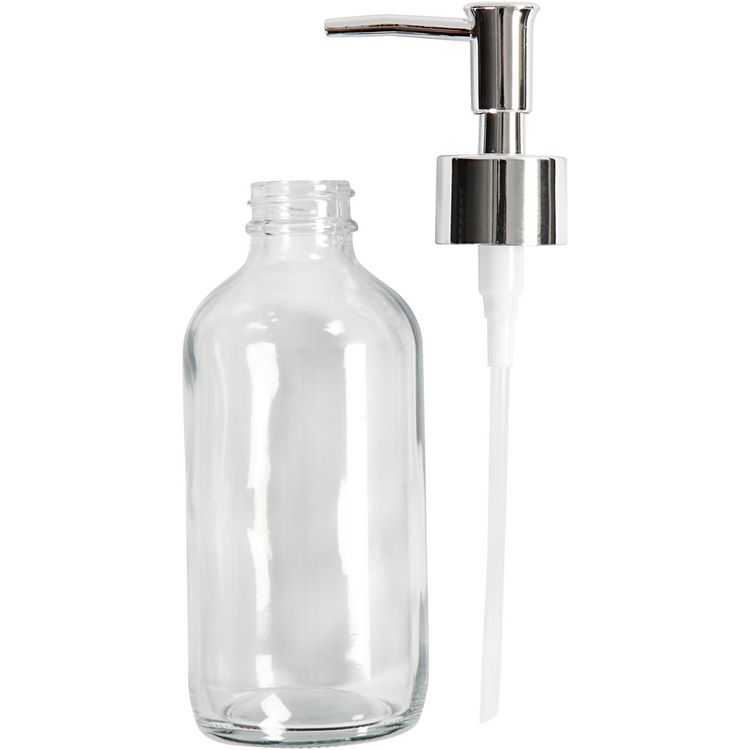 Produktbild: Creativ Company Seifenspender, H 19,3 cm, D 6,3 cm, 230 ml, Transparent, 1 Stk