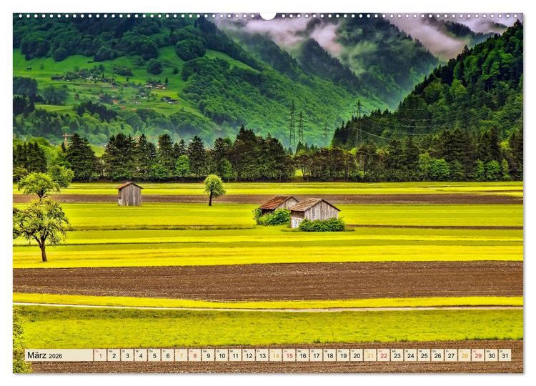 Produktbild: Auf der gro&szlig;en Tour durch die Schweiz, Etappe 1, Appenzell zum Genfer See (hochwertiger Premium Wandkalender 2026 DIN A2 quer), Kunstdruck in Hochglanz