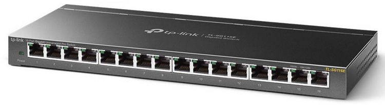 Produktbild: TP-LINK TL-SG116E TL-SG116E Netzwerk Switch 16 Port