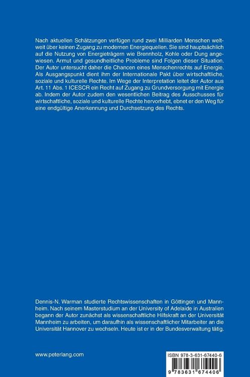 Produktbild: Energie als Menschenrecht