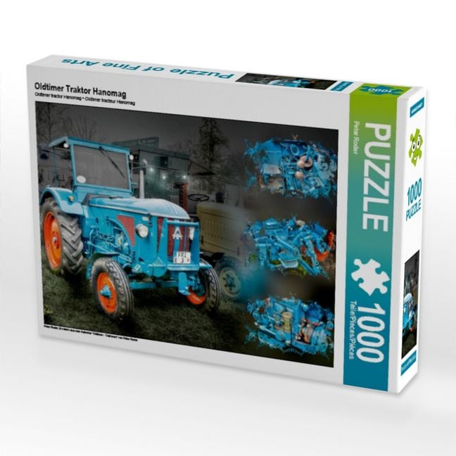 Produktbild: CALVENDO Puzzle Oldtimer Traktor Hanomag | 1000 Teile Lege-Gr&ouml;&szlig;e 64x48cm Foto-Puzzle f&uuml;r gl&uuml;ckliche Stunden
