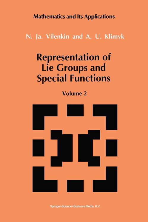 Produktbild: Representation of Lie Groups and Special Functions
