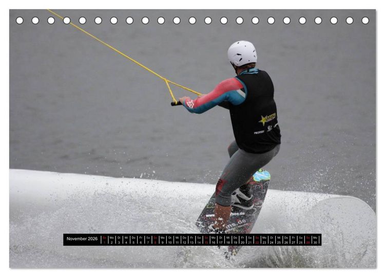 Produktbild: Wakeboarding (Tischkalender 2026 DIN A5 quer), CALVENDO Monatskalender