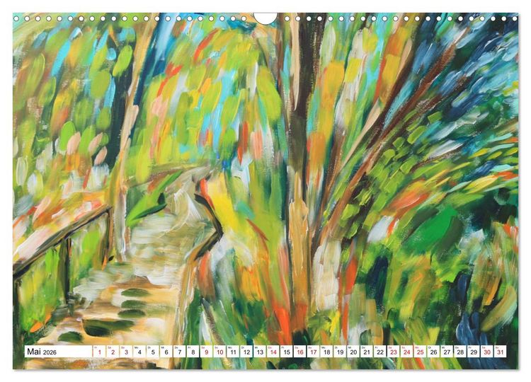 Produktbild: Landschaft in der Malerei: Ein Kunstkalender (Wandkalender 2026 DIN A3 quer), CALVENDO Monatskalender