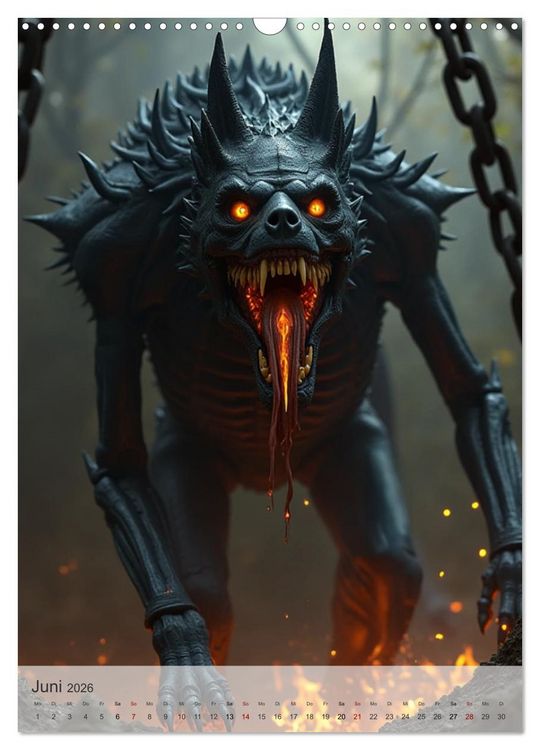 Produktbild: &Auml;gyptische Mythologie - G&ouml;tter, Helden und Monster (Wandkalender 2026 DIN A3 hoch), CALVENDO Monatskalender