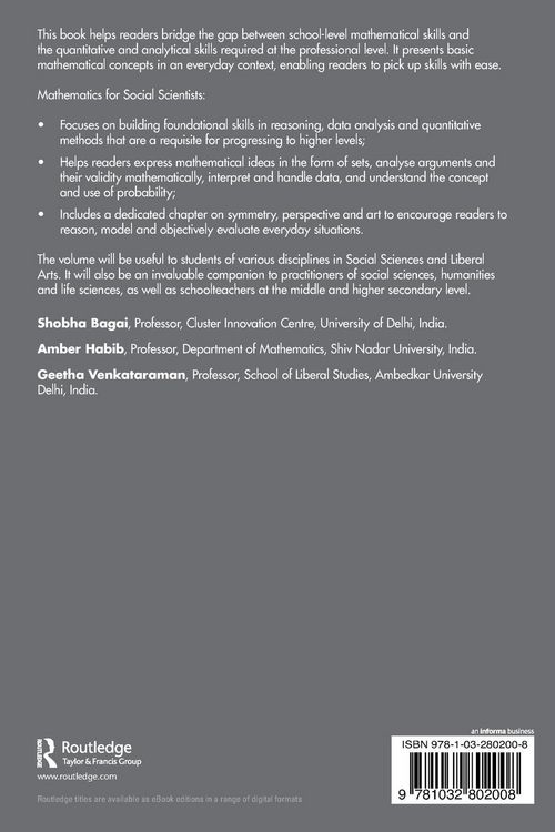 Produktbild: Mathematics for Social Scientists