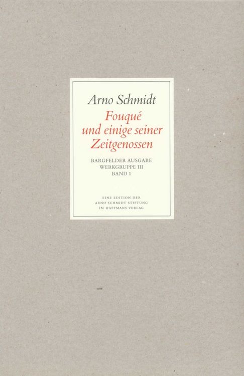 Produktbild: Bargfelder Ausgabe. Werkgruppe III: Essays und Biographisches