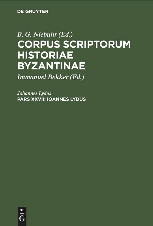 Produktbild: Ioannes Lydus