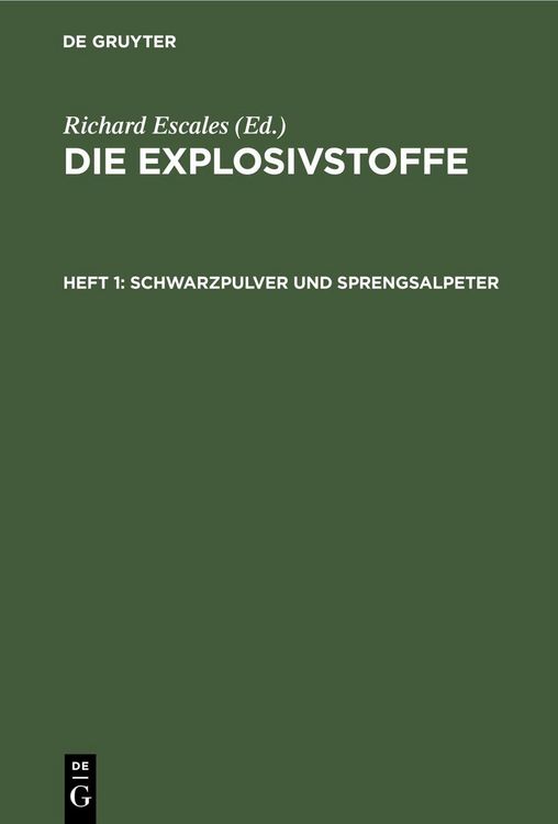 Produktbild: Schwarzpulver und Sprengsalpeter