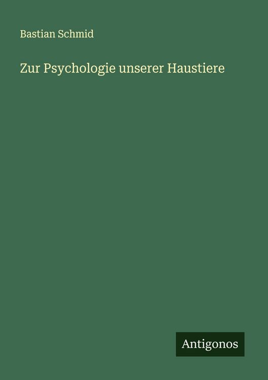 Produktbild: Zur Psychologie unserer Haustiere