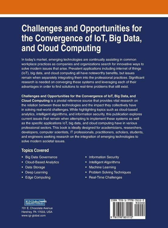 Produktbild: Challenges and Opportunities for the Convergence of IoT, Big Data, and Cloud Computing