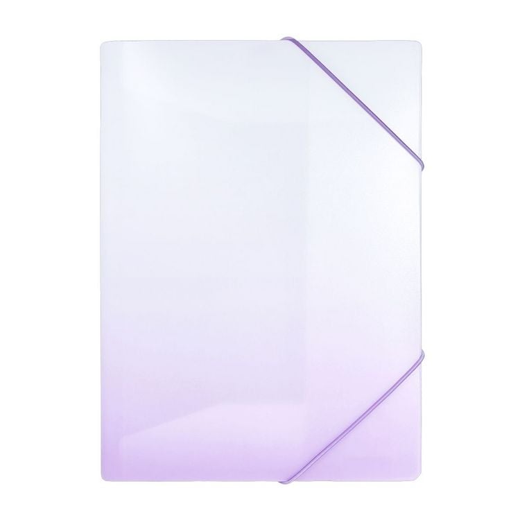 Produktbild: Idena Sammelmappe PP Color Edition wei&szlig;/lila DIN A4 mit Gummizug