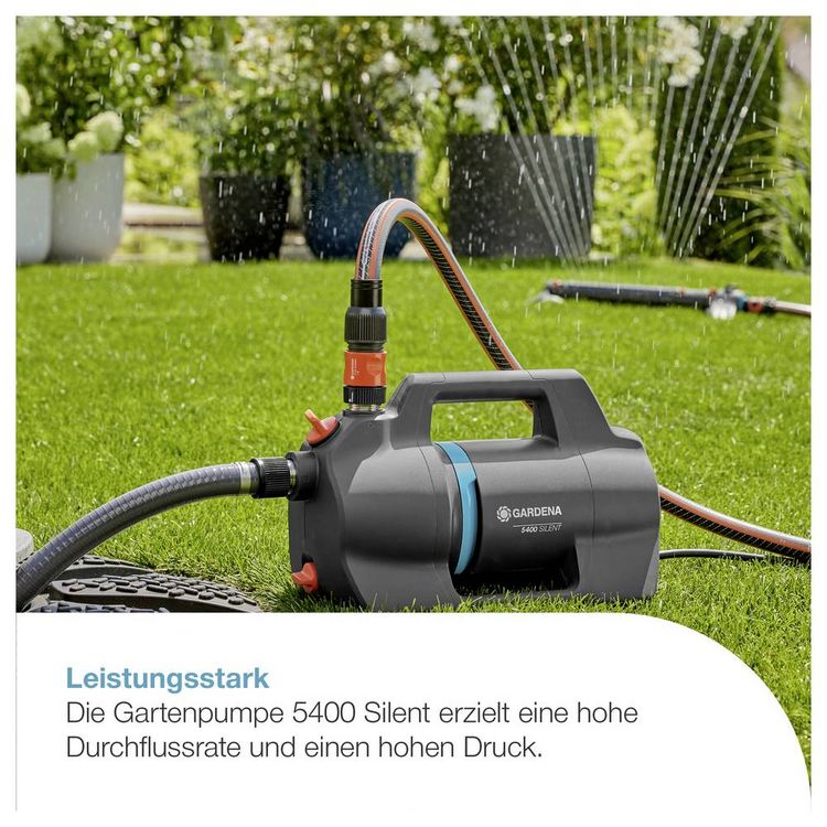 Produktbild: GARDENA Gartenpumpe 5400 Silent Gartenpumpe 5.400 l/h 43m