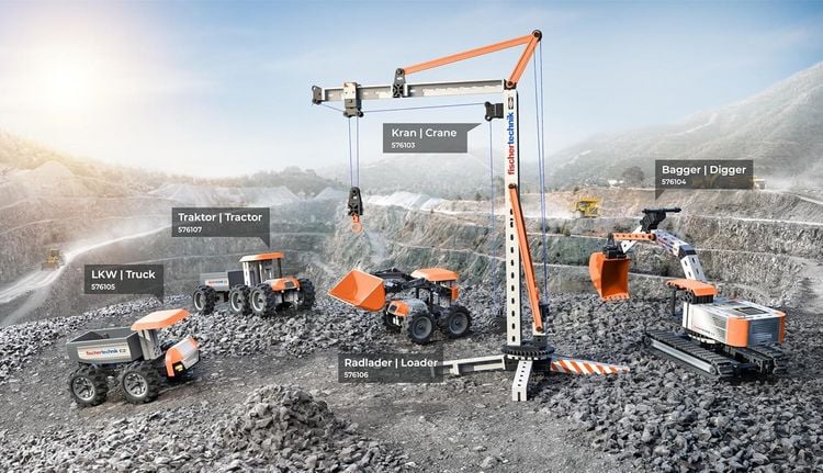 Produktbild: Fischertechnik 576107 - Traktor, 58 Bauteile, Konstruktionsspielzeug ab 7 Jahren