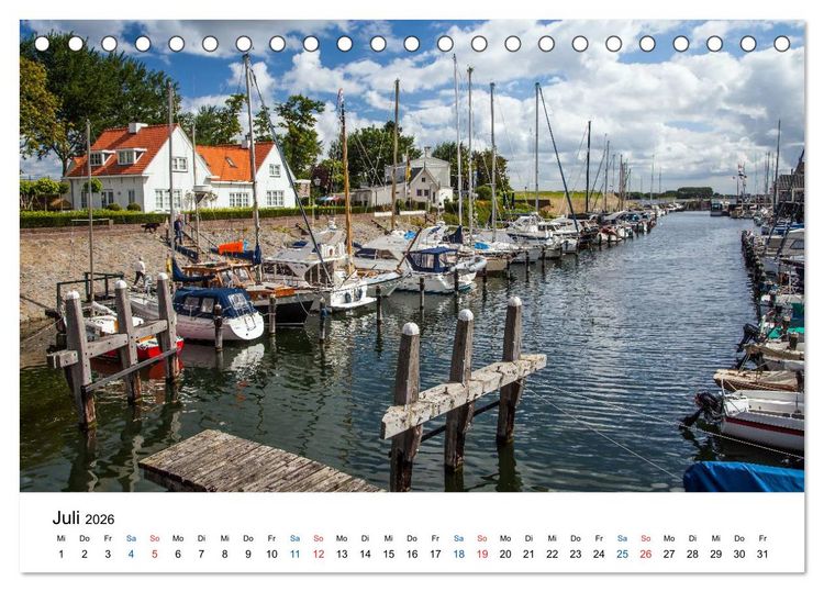 Produktbild: Seeland - Impressionen aus dem S&uuml;dwesten der Niederlande (Tischkalender 2026 DIN A5 quer), CALVENDO Monatskalender