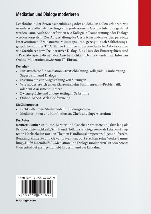 Produktbild: Mediation und Dialoge moderieren