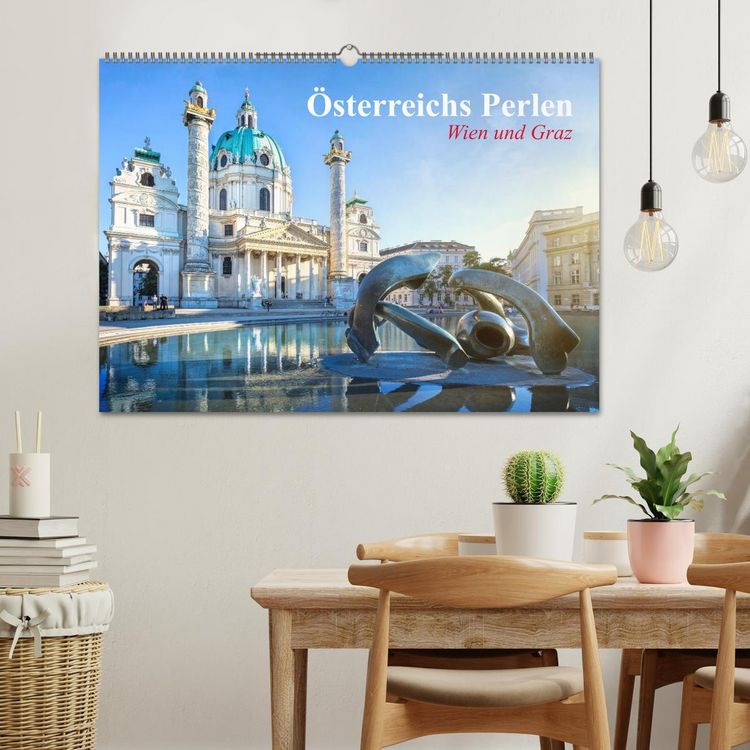 Produktbild: Wien und Graz. &Ouml;sterreichs Perlen (Wandkalender 2026 DIN A2 quer), CALVENDO Monatskalender