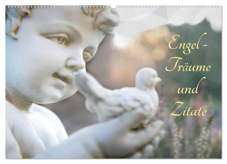 Produktbild: Engel - Tr&auml;ume und Zitate (Wandkalender 2026 DIN A2 quer), CALVENDO Monatskalender