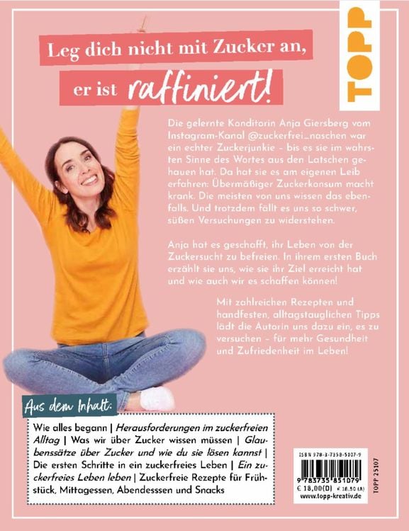 Produktbild: Zuckerfrei leben. Wie ich mein Leben raffiniert zuckerfrei machte und endlich gesund wurde.