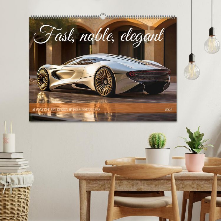 Produktbild: Fast, noble, elegant (Wall Calendar 2026 DIN A2 landscape), CALVENDO 12 Month Wall Calendar